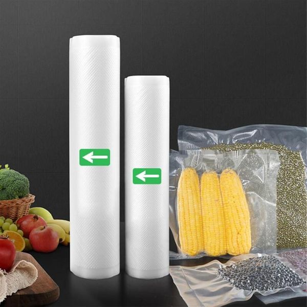 Sacs sous vide 12 15 20 25 28 30x500cm, 5 pièces, pour la cuisine, rouleaux économiseurs de fraîcheur, scellage à domicile, sacs d'emballage sous vide 274o