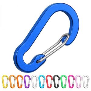 5 PCSCarabiners 10pcs Mousquetons Alliage d'aluminium S 5 Nombre Mousqueton Ressort Snap Clip Crochets Porte-clés Escalade Mousqueton pour Clés Camping Outils P230420