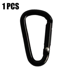 5 PCSCARABINERS 1PC aluminium legering Carabiner Black D-ring Key Chain Hook Snap Outdoor Kit Camping Clip Keyring Outdoor Tools Travel Climbin H6J2 P230420