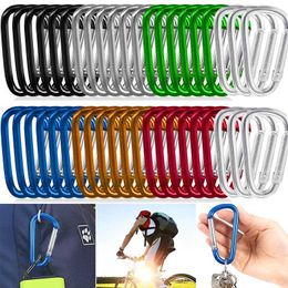 5 PCSCarabiners 20pcs Mini Mousqueton Porte-clés En Alliage D'aluminium Ressort Lien Clip Boucle Porte-clés Escalade Mousqueton Sports De Plein Air Camping Outil P230420