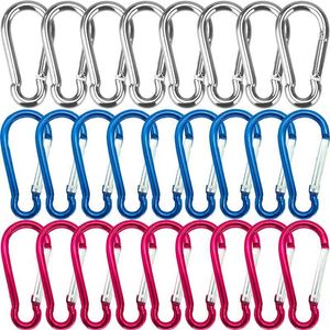 5 PCSCARABINERS 20 stks Mini Carabiner Keychain Alluminum Legering D-ring Buckle Spring Carabiner Snap Hook Clip Keychains Outdoor Camping Multi Tool P230420