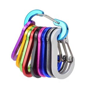 3-Pack Aluminum Alloy D-Ring Carabiners - Multifunctional Clip Keychains for Camping, Hiking, Backpacks