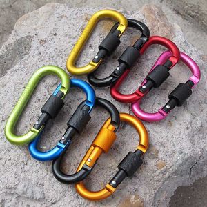 5 PCSCarabiners 5 PCS Tactical Carabiner Tourist Carabin Clip Keys Keychain Set Aluminum Alloy Camping Survival Buckle Multi Tool Key Holder P230420