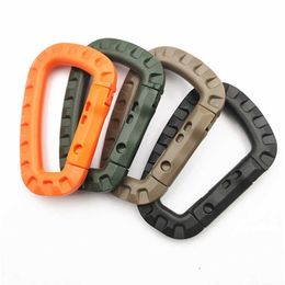 5 PCSCARABINERS KARABINER D-vorm Ultra Light Mountaineering Bag Keychain Outdoor Tactical Gear Hiking Camping Climbing Accessories P230420