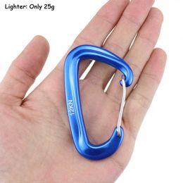 5 PCSCARABINERS Professionele klim Carabiner D vorm Mountaineering Buckle Hook 12kn Veiligheid Lock Outdoor Equipment Accessoire Fashion P230420