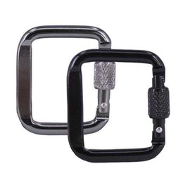 5 PCSCARABINERS Small Karabiners Keychain Belt Egle Hooks veilige multifunctionele vierkante mini-hangende spit aluminium legering Carabiner voor Outdoor P230420