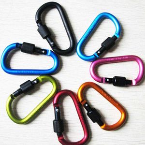 5 PCScarabiners Survival D-ring vergrendeling Carabiner clip set schroefslot hangende haak buckle karabiner camping klimuitrusting outdoor camping p230420