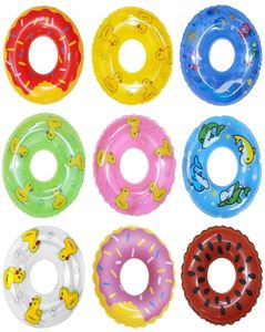 5 stksset Kleurrijke Pop Zwemmen Boei Reddingsgordel Ring Voor Amerikaans Meisje Poppen Accessoires Strandbad DIY Toys9180548