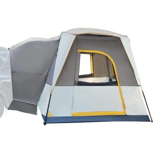 Tente de SUV de 5 personnes avec écran de cinéma résistant aux intempéries portable pour le camping de fourgonnettes comprend des tentes de pluie et de sacs de rangement 240422