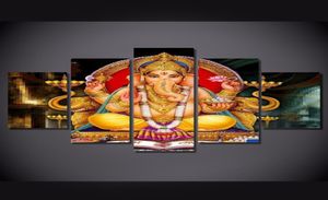 5 pièces décor à la maison Buda peinture Cuadros dieu hindou affiches toile photo imprimée Cuadros décoratif mur Art pour salon 7696184