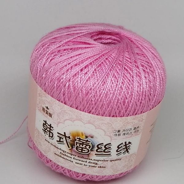5 piezas de estilo coreano Importado No. 8 Hilo de encaje tejido a mano Diel de bricolaje lana de seda de lana de seda