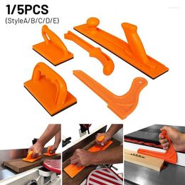 Les outils Orange de raboteuse à bois à poignée de poussée de 5 pièces conviennent à la menuisière de routeur et à la scie à Table