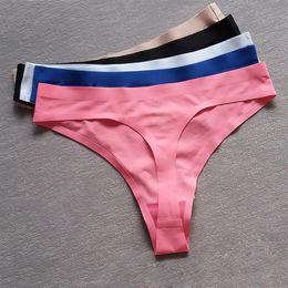 5 Pièces Lot Nouvelle Culotte Sexy String Sans Couture Ultra-mince Confort Sans Trace Femmes Sous-Vêtements Calcinha G-string Briefs293a