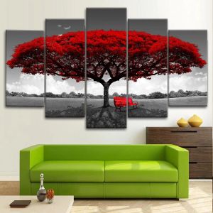 5 pièces Mangrove et Forest Black Forest Art Affiche de salon Toile Peinture Modern A illustration Home Decor