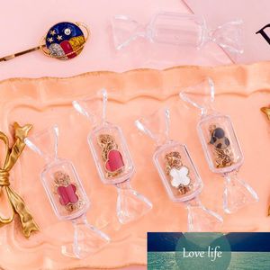 5 pièces Mini boîte en plastique bijoux bouteilles de stockage perles maquillage conteneur Transparent bonbons anneau boucles d'oreilles collier support boîte