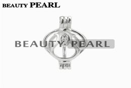 5 pièces perle Cage pendentif fleur breloque en Zircon choisir perle 925 en argent Sterling bijoux pendentif Mountings4802784