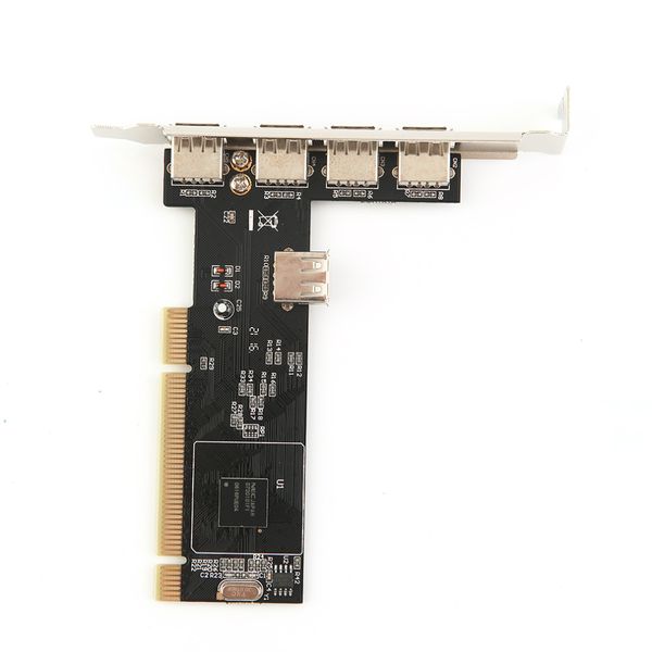 Freeshipping 5 puertos USB 2.0 USB2 Adaptador de controlador de tarjeta PCI Convertidor para NEC Nueva tienda al por mayor