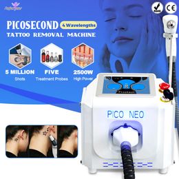 5 sondas Pico Laser Beauty Machine Tattoo Melanin Removal Wrinkle Remover Machine con 2 años de garantía 2500w