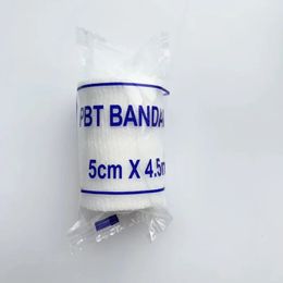 5 rouleaux / lot 10cmx4.5m Bandage PBT TOSE DE premiers soins Gauze Roll Wound Vashing