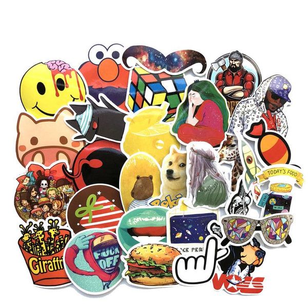 Superman Animal Creative Stickers Trolley Case Water Cup Computer Pvc Stickers