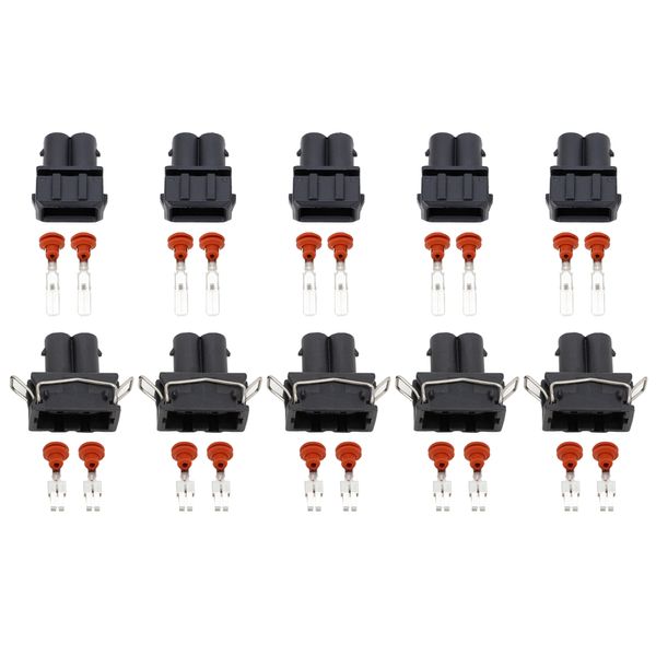 5 juegos DJ70252-4.8-11/21/conector de 2 pines para coche/enchufe de sensor automático/conectores para vehículos