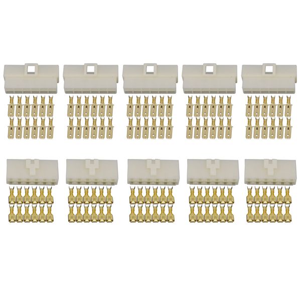 5 juegos todos los nuevos conectores de cable eléctrico DJ7121-6.3-11/21 de 12 pines conector de automóvil macho hembra