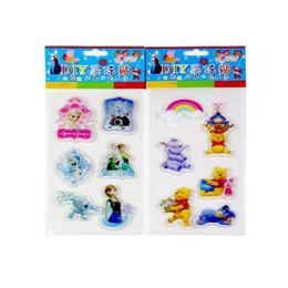 5 vellen / partij Kawaii Cartoon Jelly Stickers Adhesive Sticker Leuke Kleur Pegatinas Voor DIY Dagboek Decoratieve Scrapbooking Supplies LJ201019