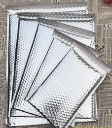 5 tamaños, 40 Uds., sobre acolchado plateado, bolsa de regalo de papel de aluminio con burbujas metálicas, envoltura de embalaje 4293016