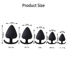 5 tailles Plug Anal Entraîneur Gode Massage Stimulateur de Prostate Pour Hommes Femmes Butt Plugs Sex Toys Pour Couples SM Adultes 18 240320