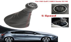 5 vitesses manuel de vitesses Shift Shifter Knob Gaiter Boot pour VW Golf 3 MK3 Vento 9298 AAA2068925109