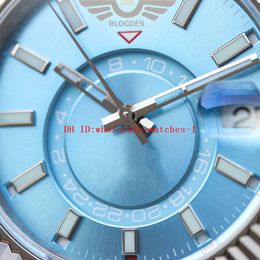5 étoiles Super Watch TWF K6 CAL.9001 Montre-bracelet à mouvement automatique 42mm 326934 Bleu Dail Ring Comm Mois Travail Saphir Hommes Montres