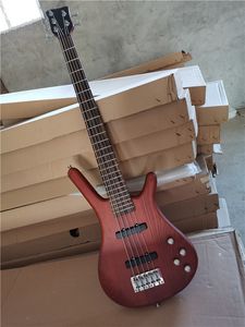 Guitare basse électrique 5 cordes avec touche en palissandre, matériel chromé, la basse est en stock et peut être expédiée immédiatement