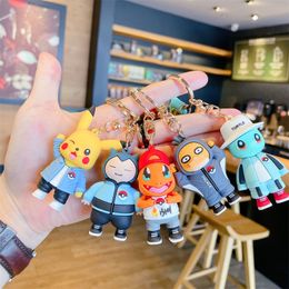 5 -stijl Decompressie speelgoed Creative Keychain Couple Schoolbag Doll hanger Key Chain Car Charm Toys