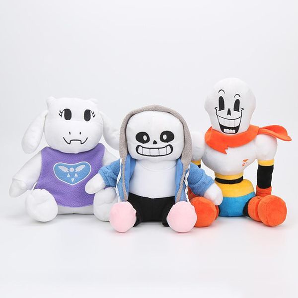 5 estilos para niños Undertale Sans Papyrus Toriel Asriel Temmie muñecos de peluche juguetes de peluche 22-30cm Undertale juguetes de peluche