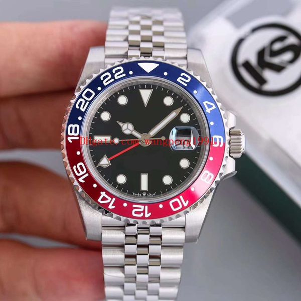 Hot 5 KS meilleures montres de Bâle 126710BLNR 126710 126710BLRO CAL.2836 lunette en céramique GMT travail mouvement automatique hommes montres-bracelets