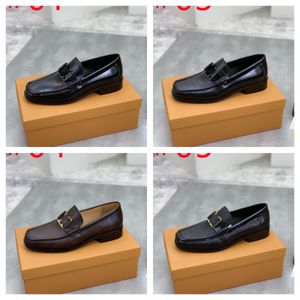 5 Style Hommes Mode Slip-on Chaussures En Cuir Designer Hommes Casual Chaussures D'affaires Hommes Britannique Classique Rétro Oxfords Mariage Appartements Taille 38-45