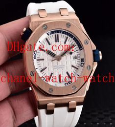 5 style élastique offshore 42 mm 18K Gold rose Diver Men Watches 15703 15710 15710stooa038ca01 mécanicien MENS AUTOMATIQUE Watch9191660