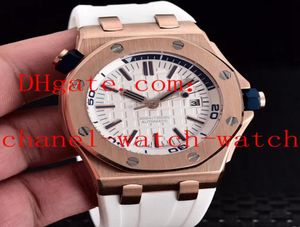 5 style élastique offshore 42 mm 18K Gold rose Diver Men Watches 15703 15710 15710stooa038ca01 mécanicien MENS AUTOMATIQUE Watch2407134