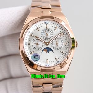 5 Stijl Topkwaliteit Horloges K6F 4300V / 120R-B064 Overseas Perpetual Calendar Cal.1120 Automatische Mens Horloge Zilveren Dial Rose Gold Armband Heren Horloges