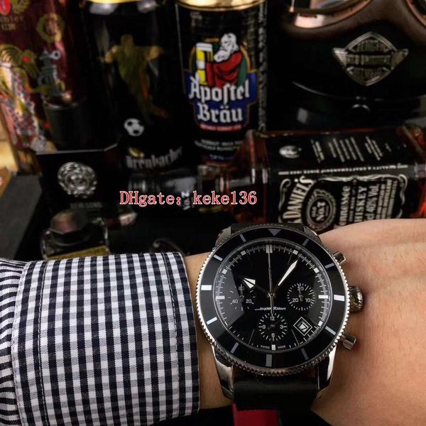 5 Style Topselling Excellentes montres-bracelets 46mm SuperOcean Heritage A13312121B1S1 Bandes de cuir VK Quartz Chronograph Work Mens Wat278z