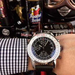 5 Style Topseller de haute qualité hommes montre 46mm Navitimer AB012012 BB0 bandes de cuir VK Quartz chronographe Workin montres pour hommes Wris339l