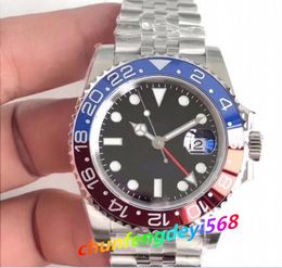 5 -stijl horloge van mannen 40 mm Super fabrieksfabriek Herenhorloge automatische BPF -beweging keramische ring jubileum Bracelet Batman Wole WHES BP kijkt naar lichtgevend duiken