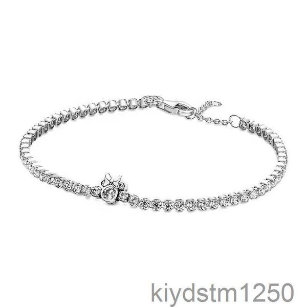 5 estilos Pulseras ajustables Brazaletes Mujeres Se adapta a la caja original Auténtico S925 Plata Cz Diamante Pave Charms Pulsera Cumpleaños Joyería de Navidad Br030 Tv4d