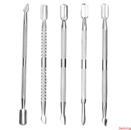 5 stijlen DAB TOOL Roestvrijstalen Dabber Gereedschap 125mm Metalen Titanium Nail voor Wax Vaporizer Droog Herb Verstuiver Vape Pen Manicure Tools