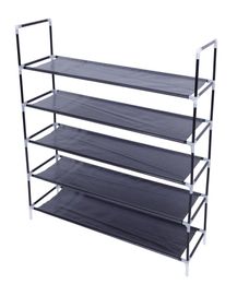 5 niveaux Chaussures Rack Stand Storage Organisateur de tissu non tissé avec support Navire de placard empilable de USA4320689