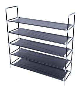 5 niveaux Chaussures Rack Stand Storage Organisateur de tissu non tissé avec support Navire de placard empilable de USA9916081