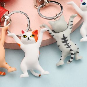 5 Soorten Thundercats Sleutelhangers Schattige Dansen Kat Ornamenten Mobiele Telefoon Tas Bedels Kleine Geschenken Voor Meisjes Auto Sleutelhanger Acces