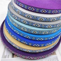 5 yards 2cm Vintage Vintage Vintage coloré coloré coloré jacquard Ribbons brodés bricolage pour les accessoires de couture à col