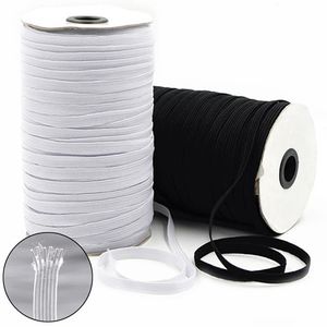 5 Yards Craft Tools Black White Flat Elastic String Nylon Rubber Waist Band for Pregnant Baby DIY Sewing Garment Applique Bags Accessories