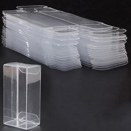 Boîtes d'affichage en acrylique 50/100 en plastique petites boîtes de rangement transparent modèles de voiture à poussière Conteneurs de jouet Supplies 231227